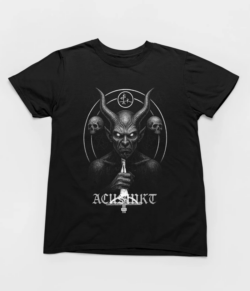 Het Ultieme Offer aan Satan T-shirt (Unisex) Acusinkt
