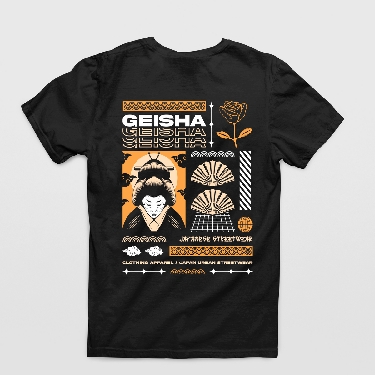Geisha Japanese Streetwear T-Shirt – Unisex