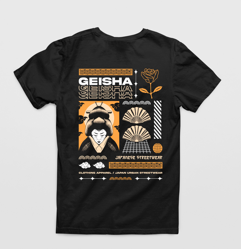 Geisha Japanese Streetwear T-Shirt – Unisex
