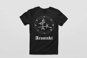 Acusinkt Original t-shirt in zwart, achterkant met sigil op de rug