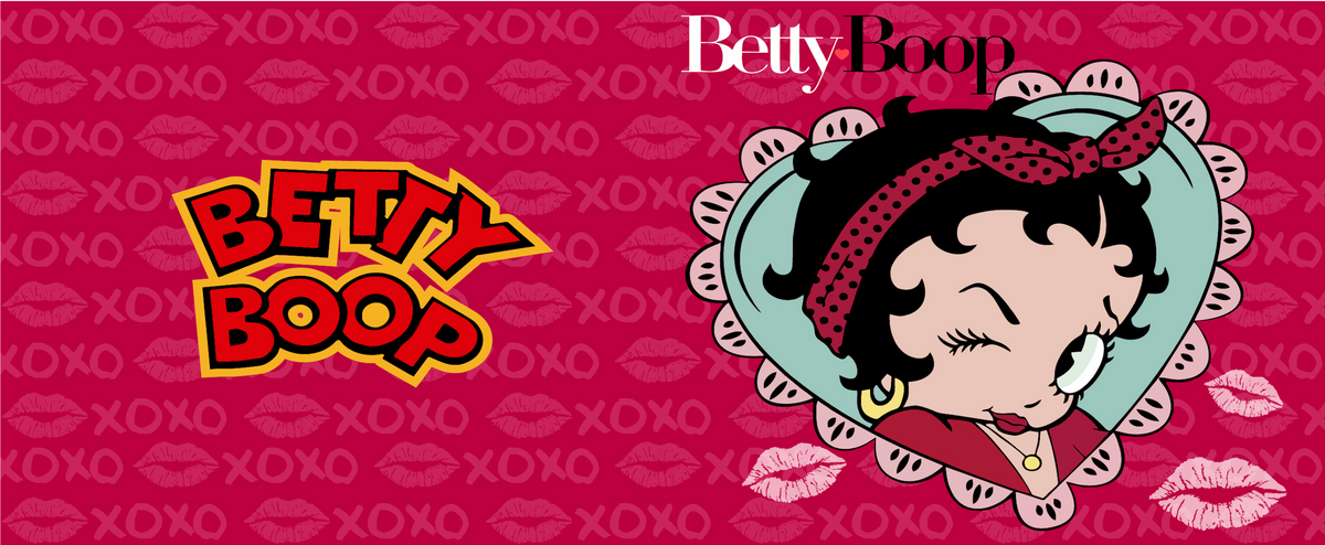 Betty Boop mok in roze met XOXO – keramische koffiemok 11oz – productfoto 4 | Acusinkt