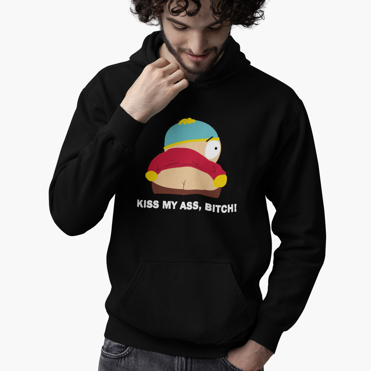 South Park hoodie – Cartman “Kiss My!” (unisex)