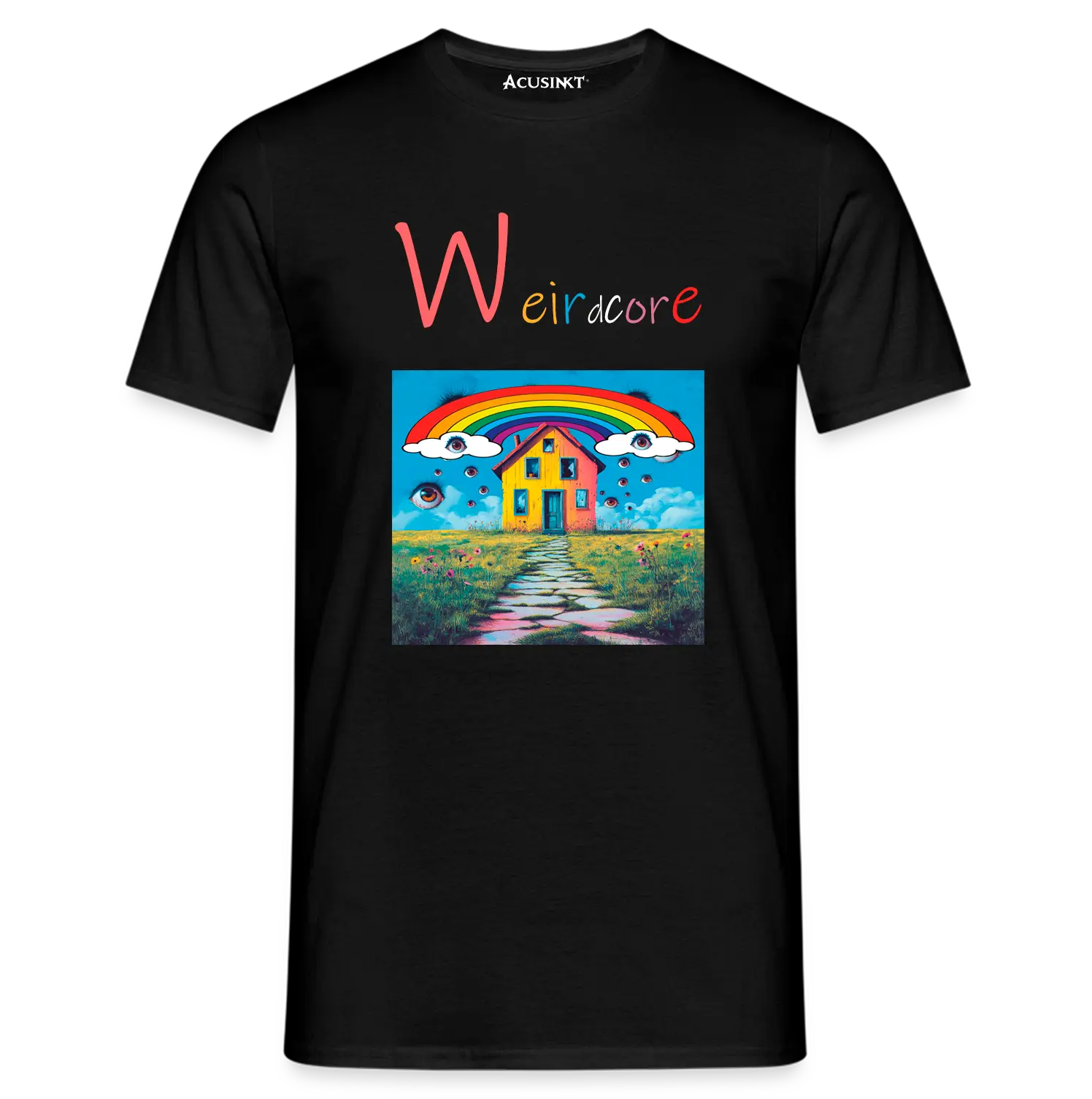 Weirdcore Huis T-Shirt Unisex Acusinkt