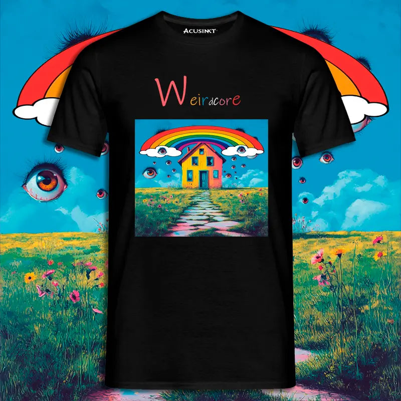 Weirdcore Huis T-Shirt Unisex Acusinkt