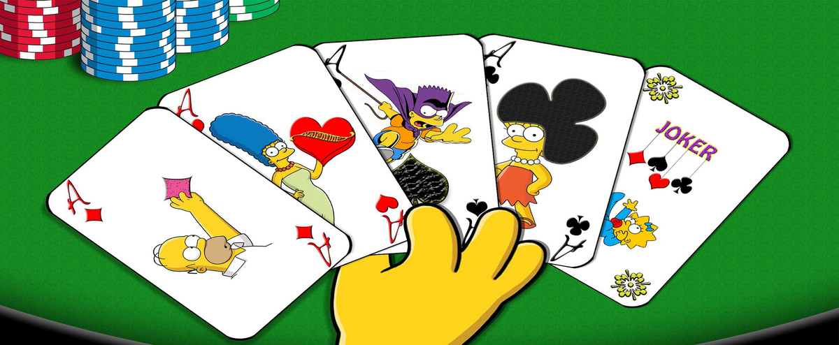 Simpsons Mok – Pokerhand Familie Simpson – 11oz