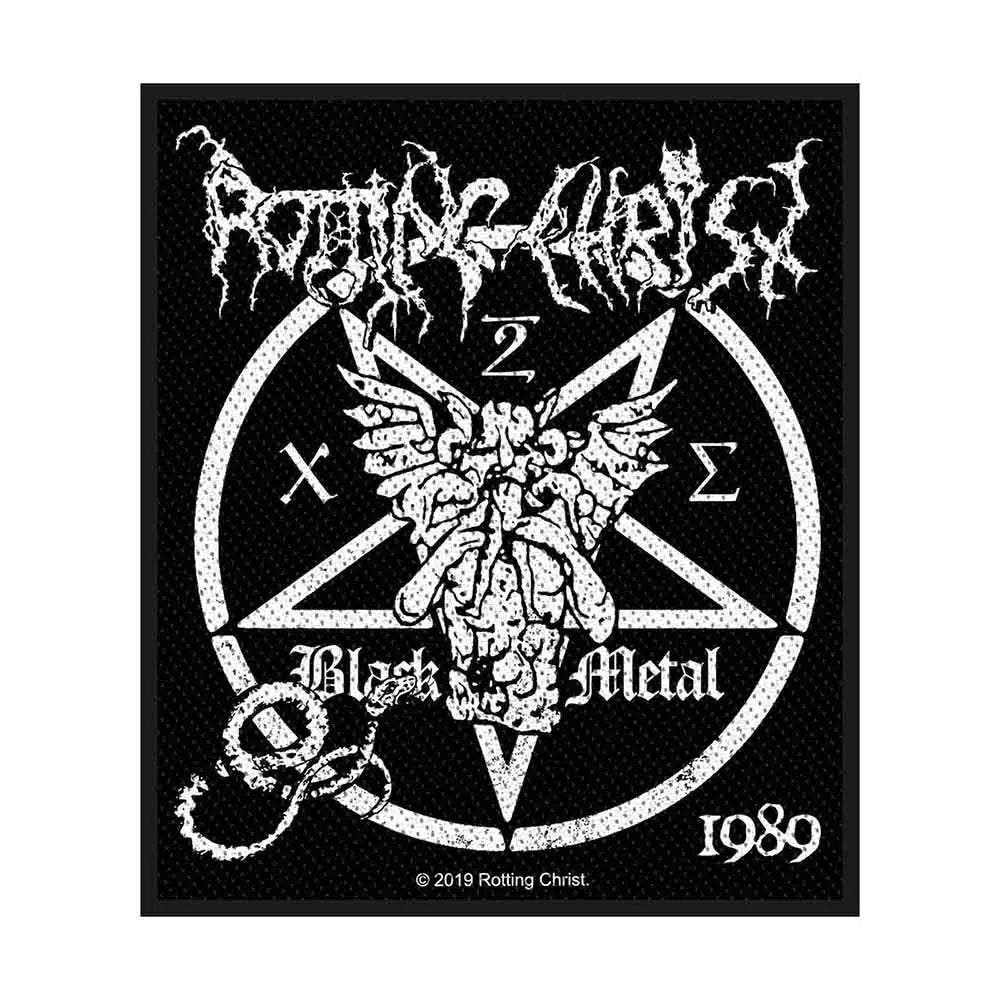 Rotting Christ geweven patch met Black Metal design (officieel) | Acusinkt