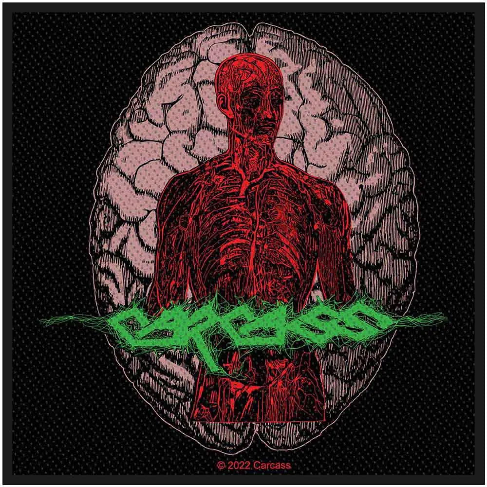 Carcass geweven patch met Cabeza design (officieel) | Acusinkt