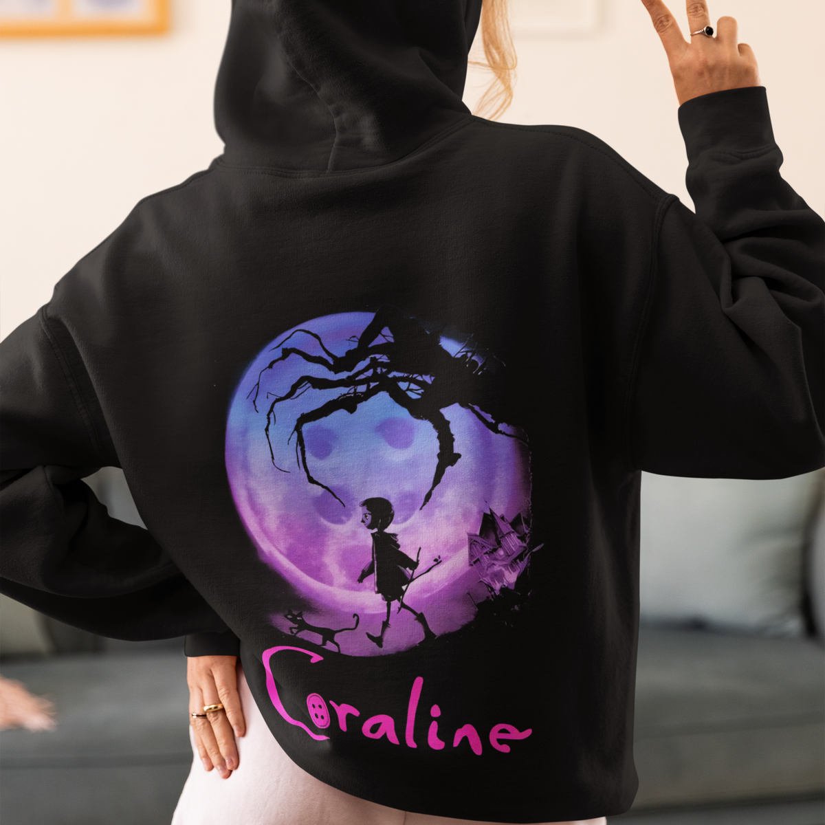 Unisex Hoodie – “Coraline Moon”