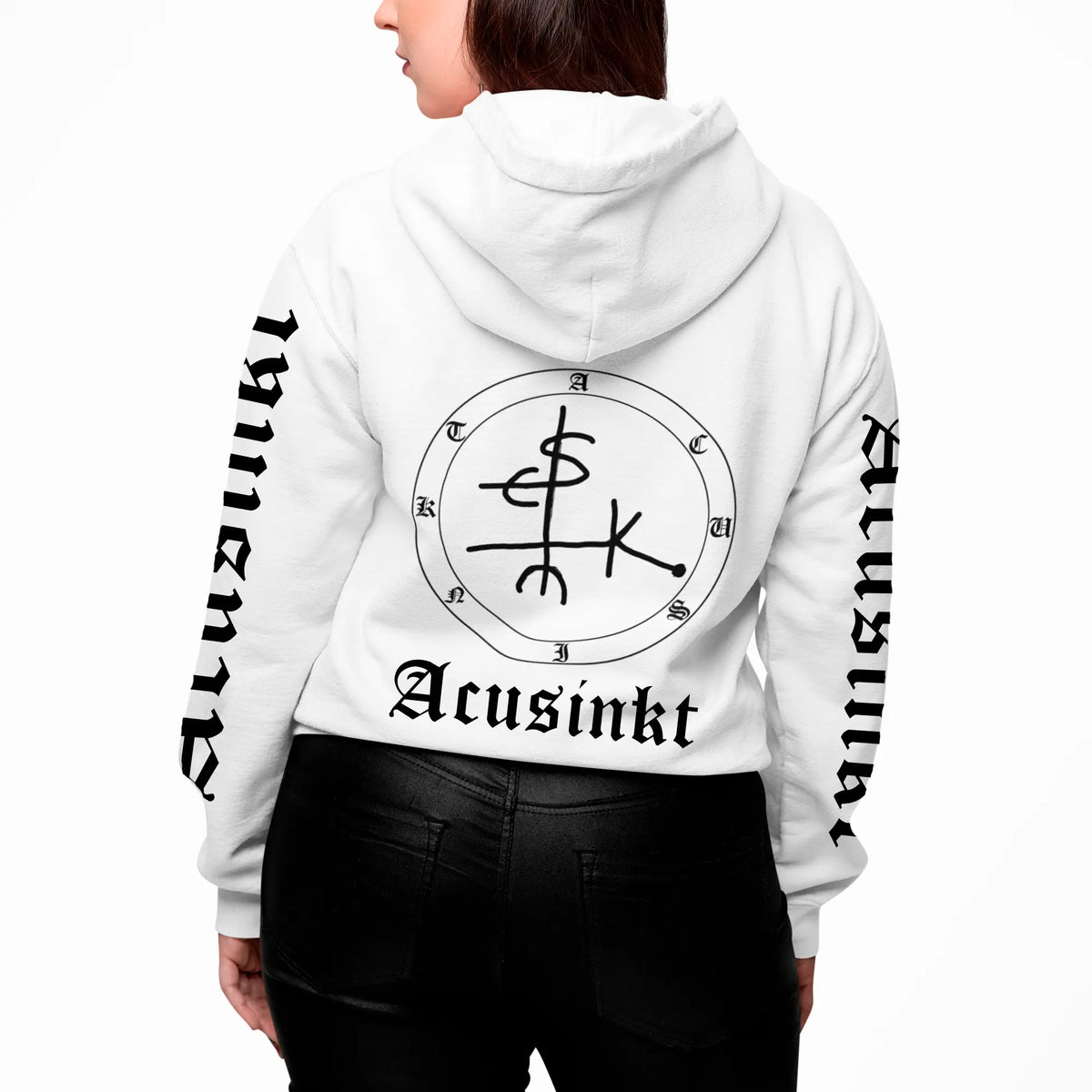 Acusinkt Original Dames Hoodie - Zwart en Wit Acusinkt