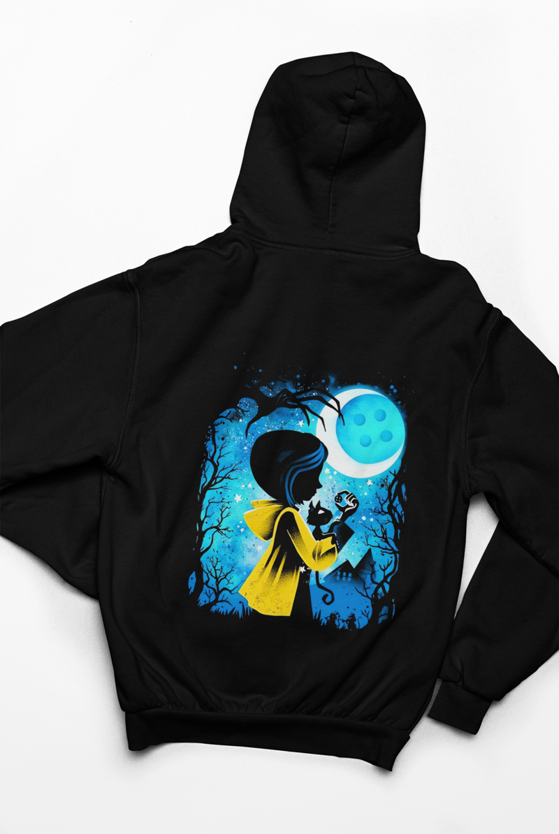 Unisex Hoodie – “Moonlit Coraline”
