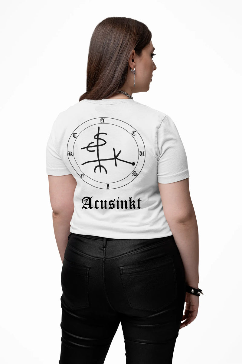 Acusinkt Original Dames T-shirt - Zwart en Wit Acusinkt