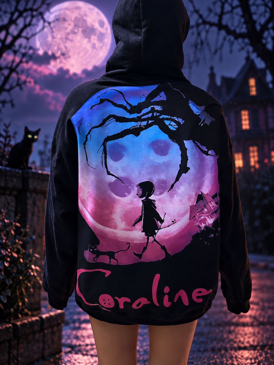 Unisex Hoodie – “Coraline Moon”
