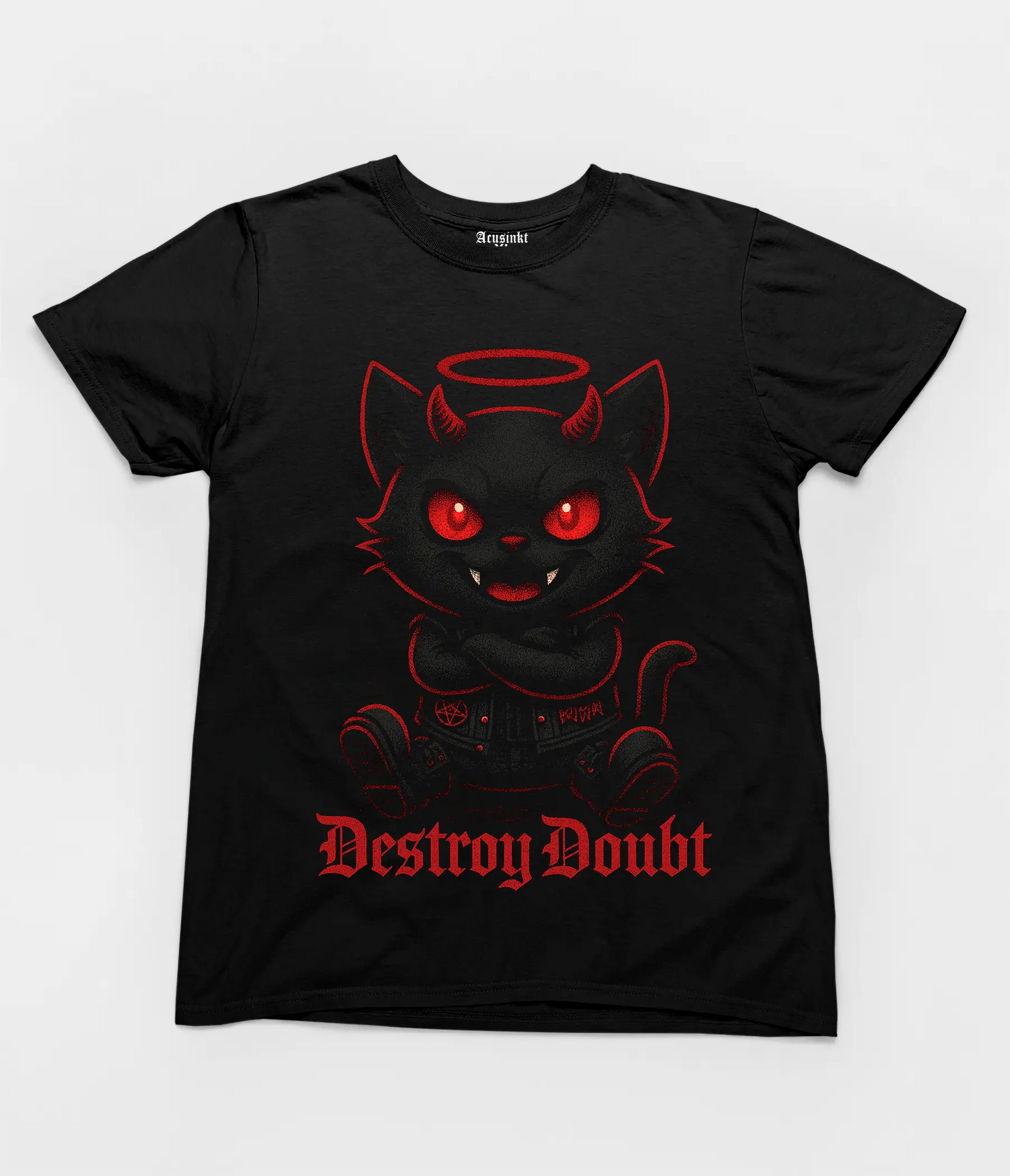 Unisex T-shirt "Destroy Doubt" – Katanic Collectie Acusinkt
