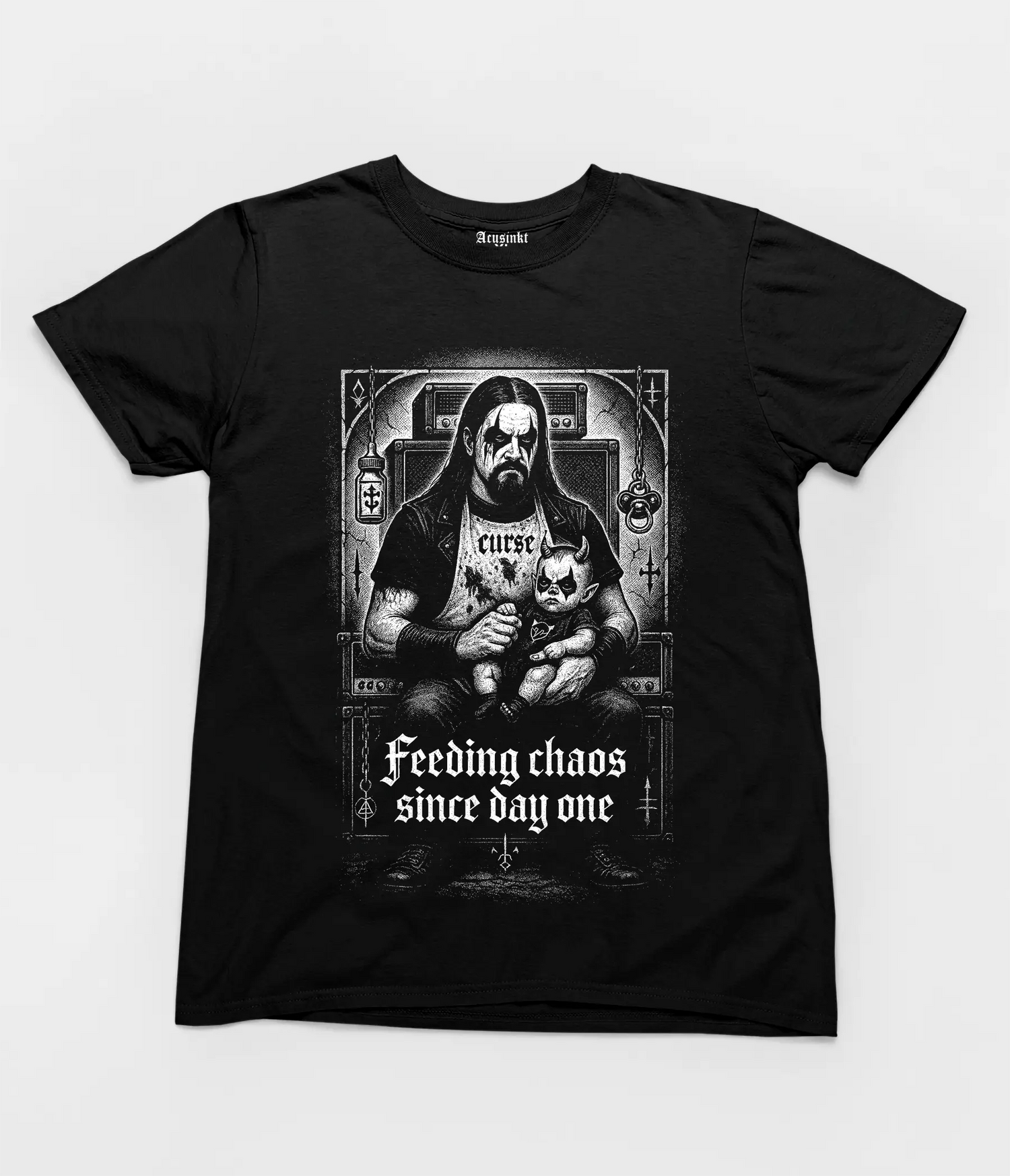 Feeding Chaos – Vaderdag Limited Edition T-shirt Acusinkt