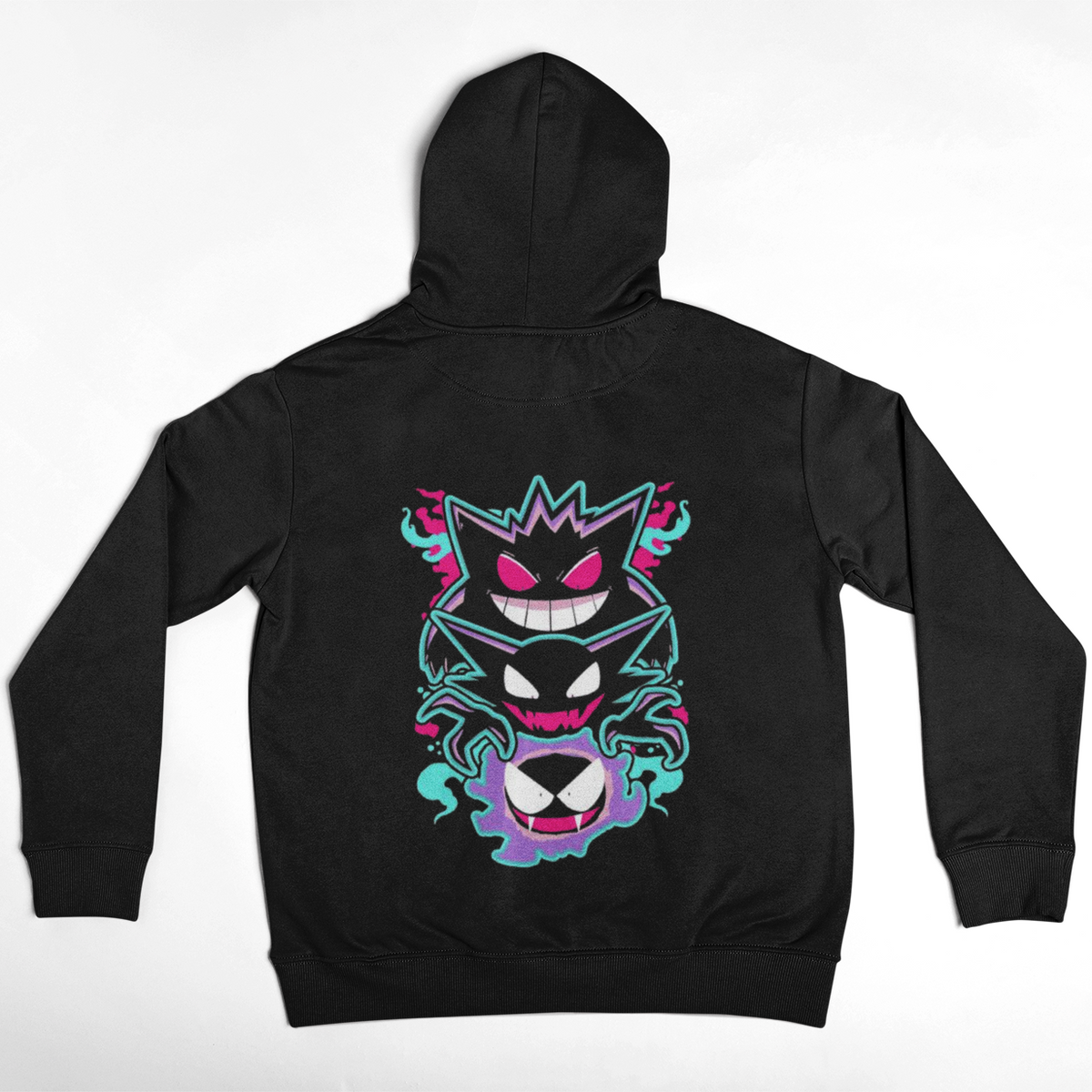 Gastly, Haunter & Gengar Neon Design