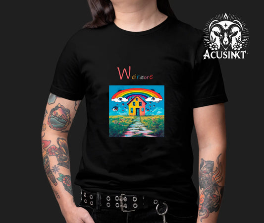 Weirdcore Huis T-Shirt Unisex Acusinkt