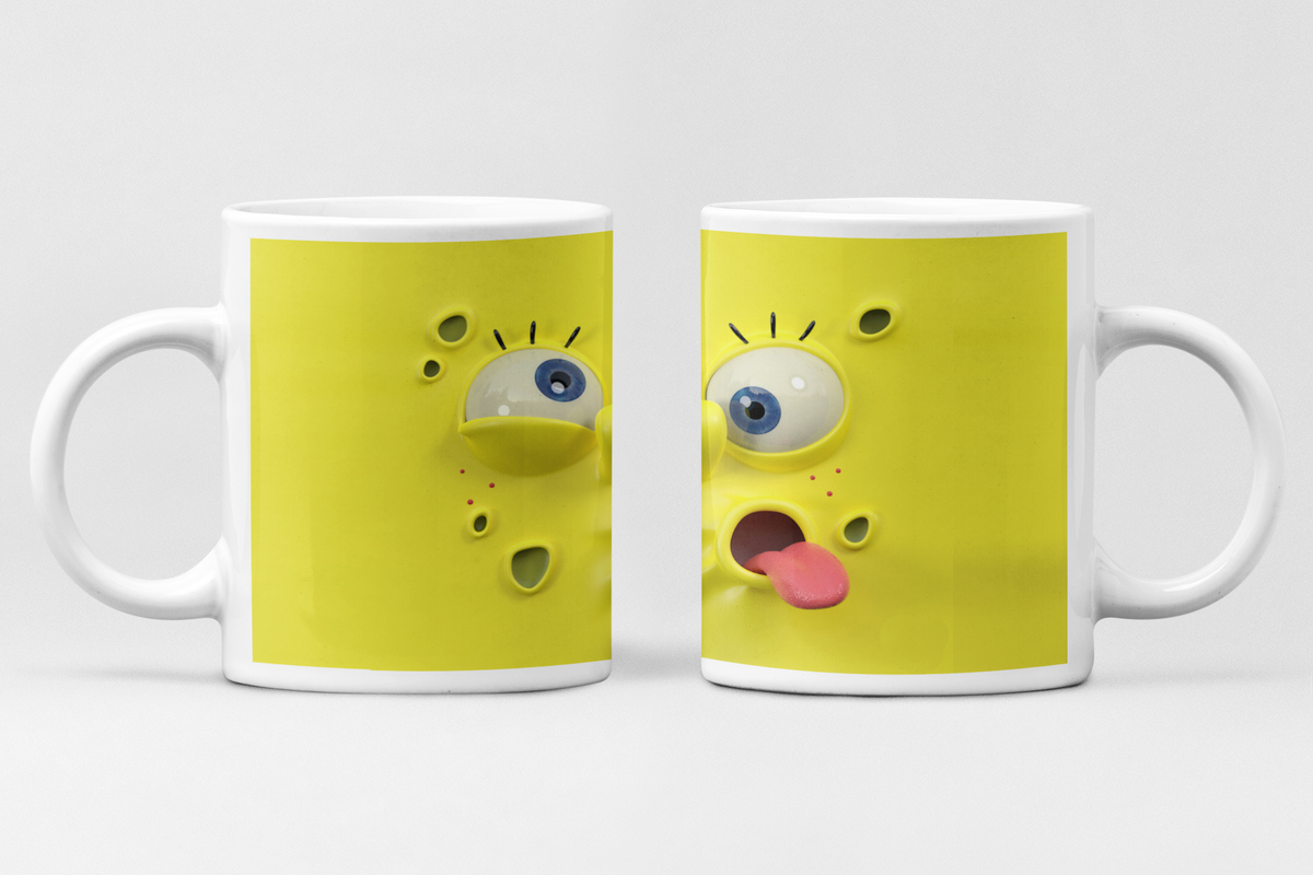 SpongeBob mok Funny Face 3D – keramische koffiemok 11oz | Acusinkt