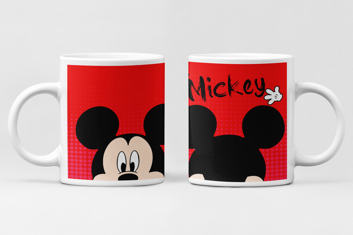Disney mok Mickey Mouse Rood – keramische koffiemok 11oz | Acusinkt