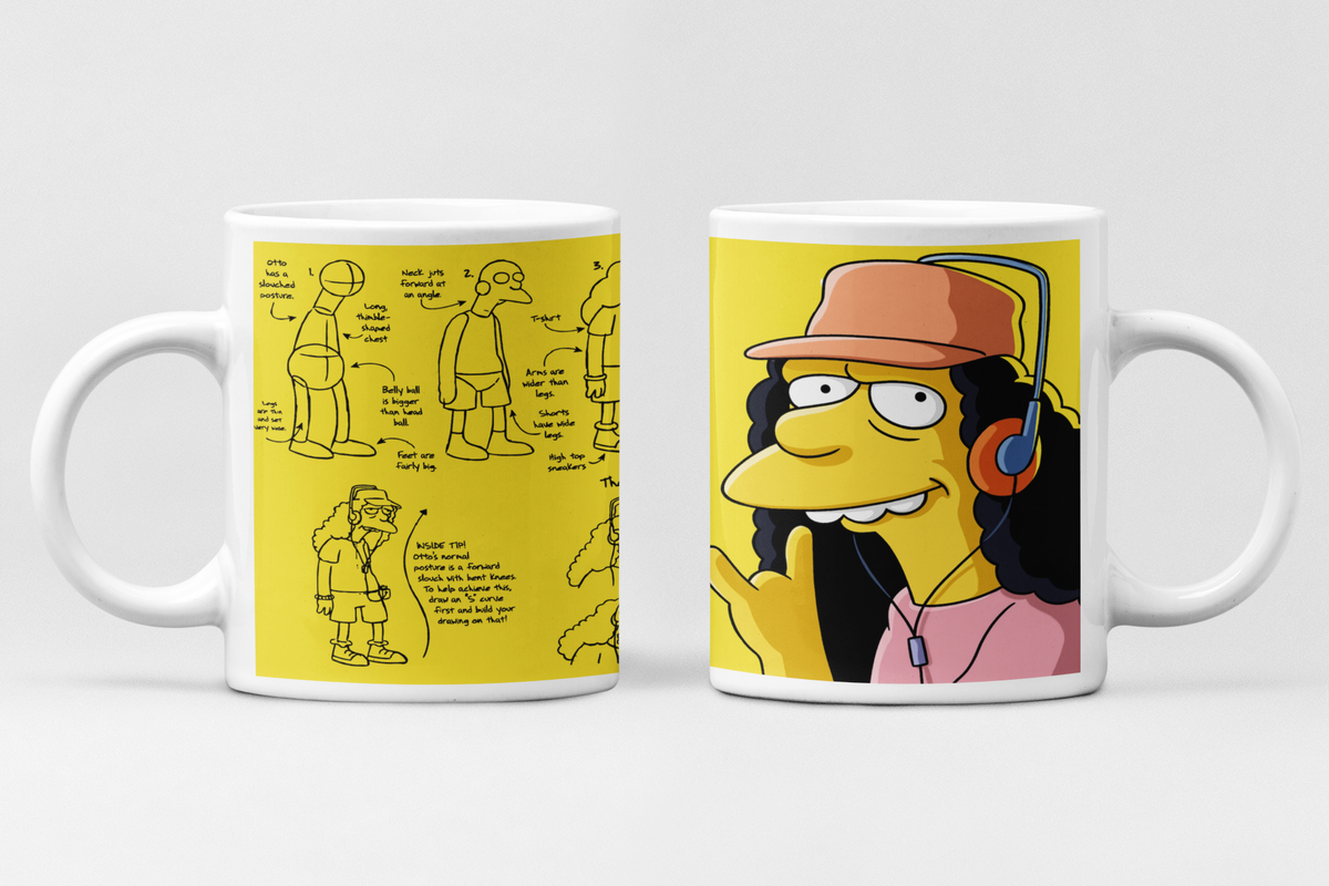 Simpsons mok Otto Mann – keramische koffiemok 11oz | Acusinkt