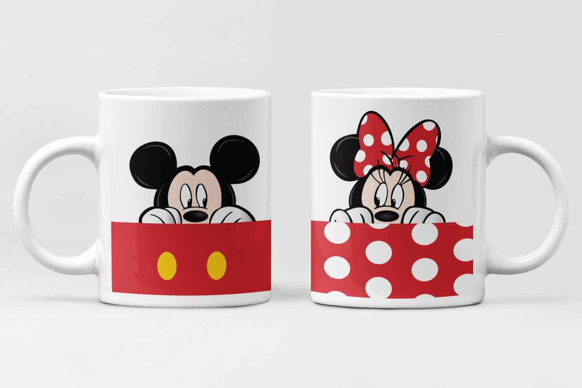 Disney mok Mickey & Minnie – keramische koffiemok 11oz | Acusinkt