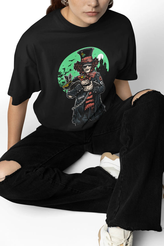 Mad Hatter Gothic T-shirt Unisex Acusinkt