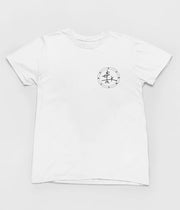Acusinkt Original t-shirt in wit, voorkant met kleine sigil op de borst