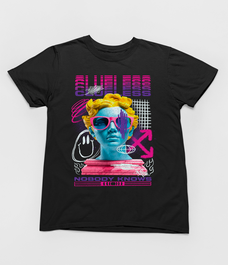 Nobody Knows Neon Statue T-Shirt – Unisex Streetwear