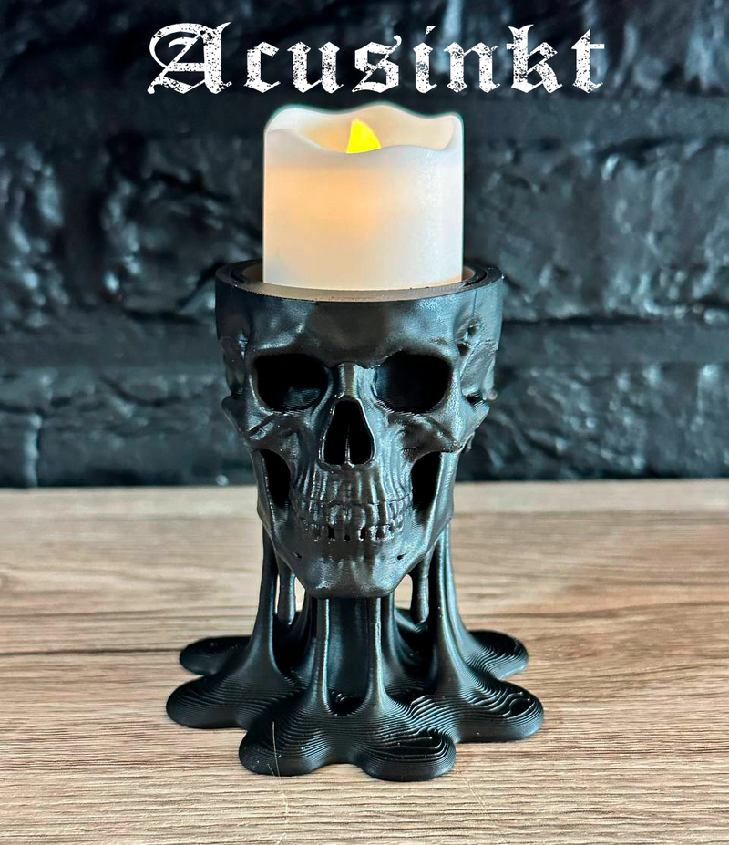 Skull candle holders set of 3 Acusinkt
