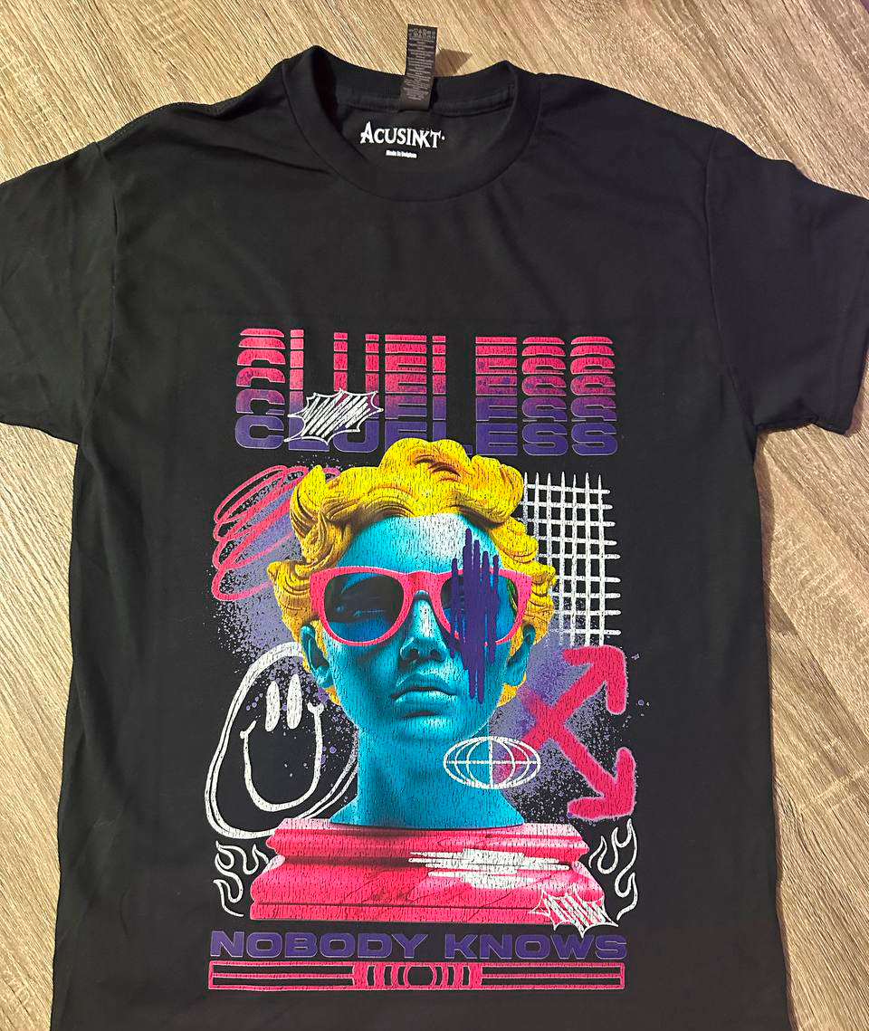 Nobody Knows Neon Statue T-Shirt – Unisex Streetwear