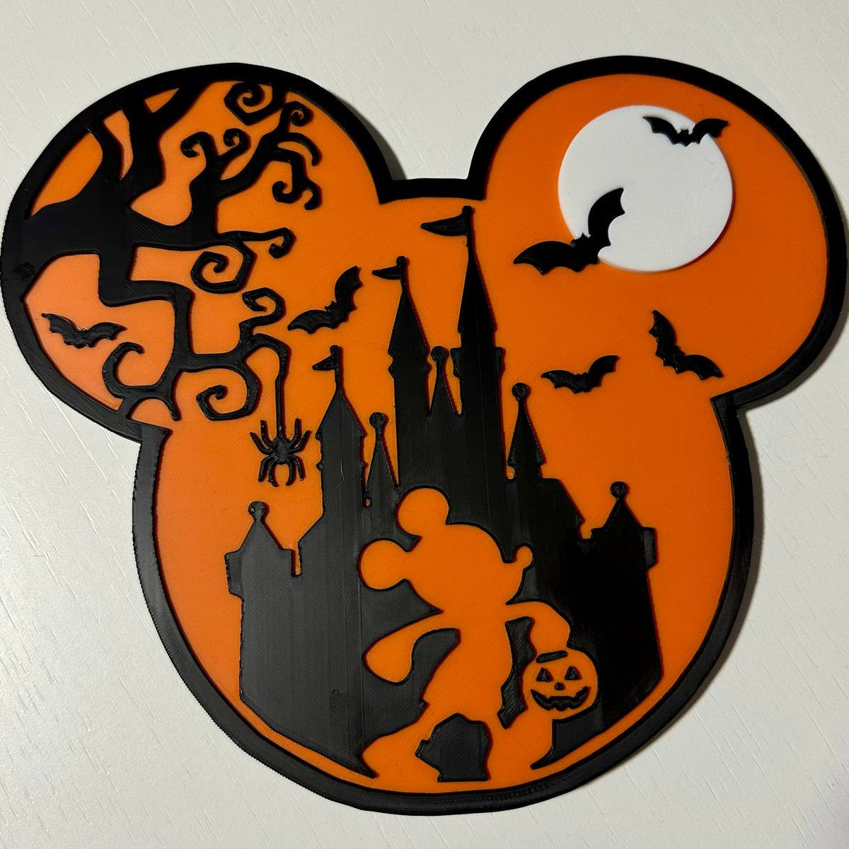 🎃 Halloween Mickey – 3D Wanddecoratie