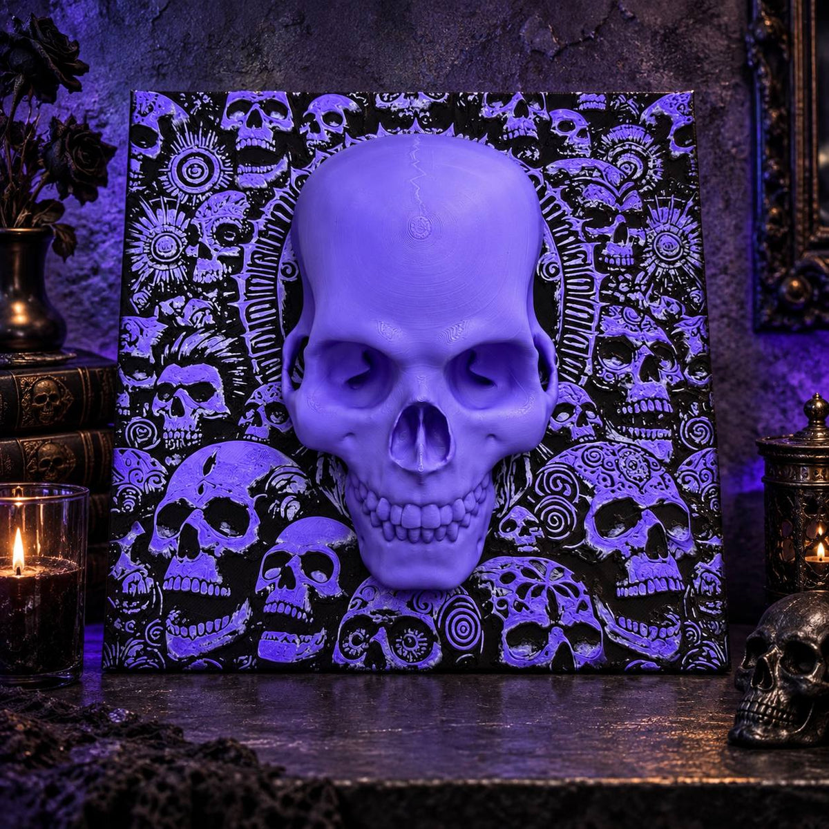💀 Skull Wall - 3D Art