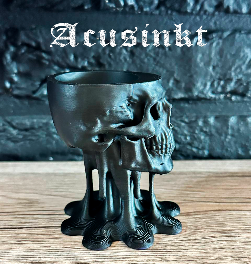 Skull candle holders set of 3 Acusinkt