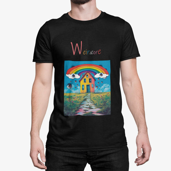 Weirdcore Huis T-Shirt Unisex Acusinkt